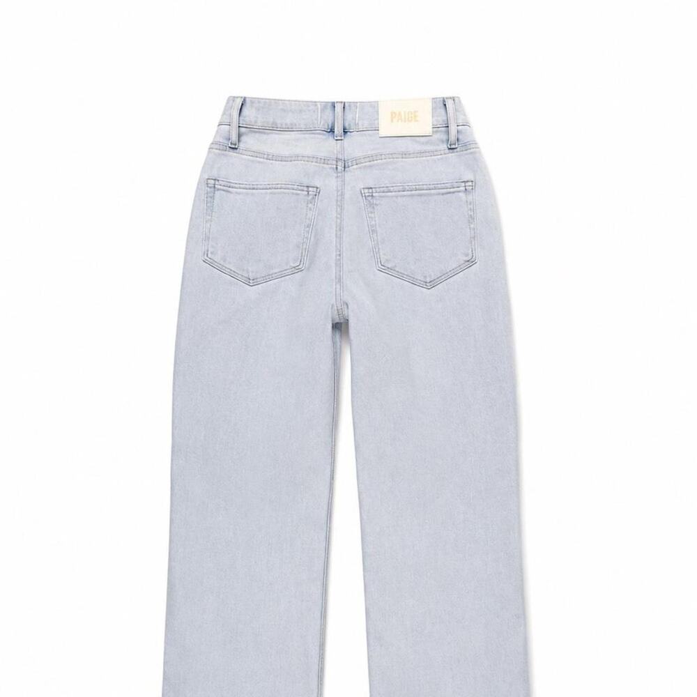PAIGE Cindy Crop High Rise Straight Leg Jeans Light Wash Size 24 - Picture 5 of 6
